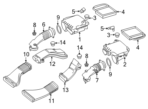 2018 Mercedes-Benz S450 Air Intake Diagram