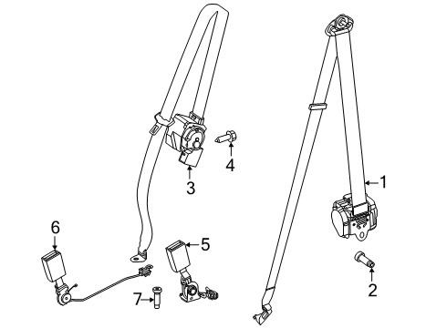 2025 Mercedes-Benz G580 Rear Seat Belts