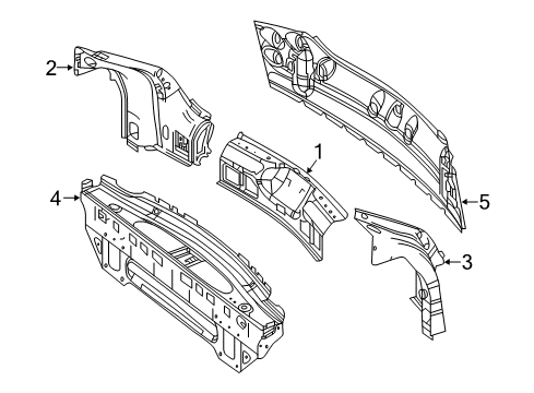 2019 Mercedes-Benz GLE43 AMG Rear Body Diagram 2