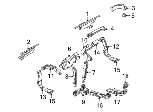 2006 Mercedes-Benz G500 Ducts Diagram