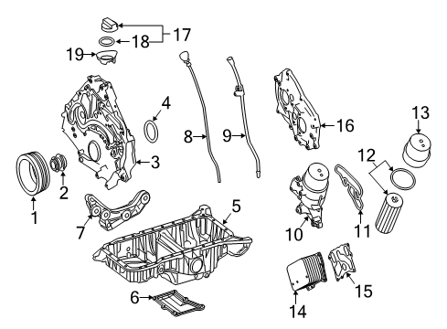 2013 Mercedes-Benz E550 Engine Parts Diagram 2