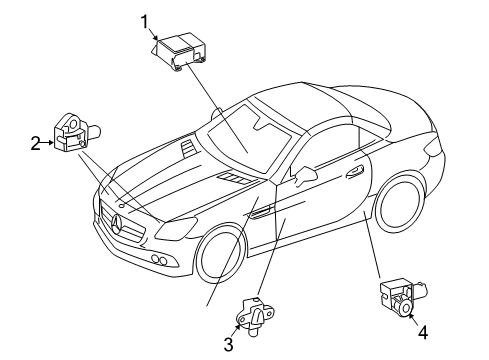 2019 Mercedes-Benz SLC300 Supplemental Restraint System Diagram 2