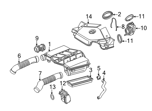 2007 Mercedes-Benz SL550 Powertrain Control Diagram