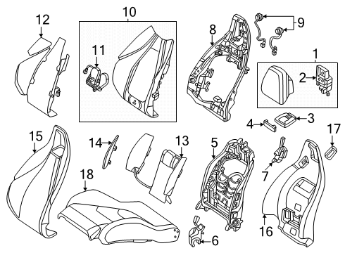 2025 Mercedes-Benz CLE300 Passenger Seat Components