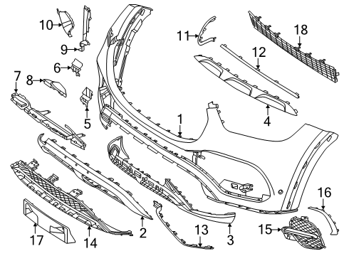 2025 Mercedes-Benz GLE450 Cover Diagram for 167-885-23-10