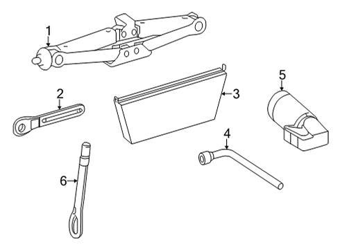 2025 Mercedes-Benz GLA250 Jack & Components