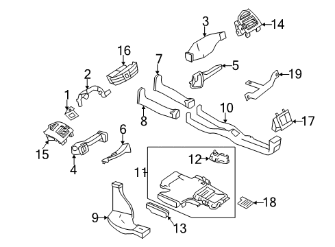 2012 Mercedes-Benz CL550 Ducts Diagram