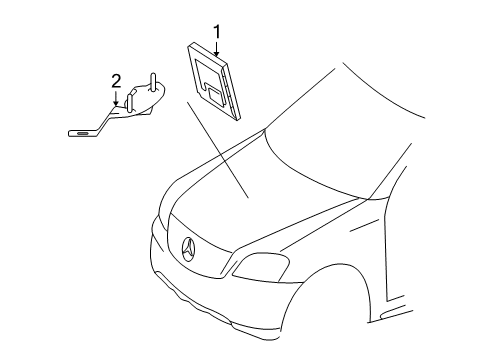 2007 Mercedes-Benz GL450 Ride Control Components Diagram 2