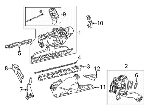 2024 Mercedes-Benz S500 Exhaust Manifold