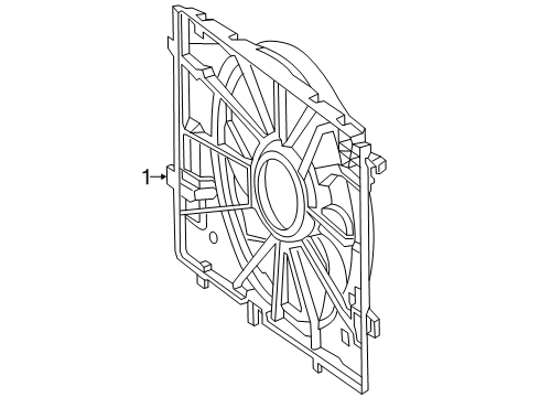 2025 Mercedes-Benz GLE450e Cooling Fan