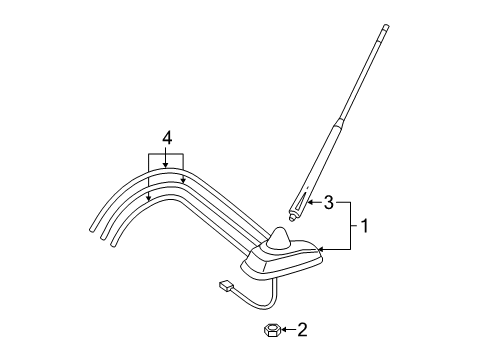 2016 Mercedes-Benz Sprinter 2500 Antenna & Radio