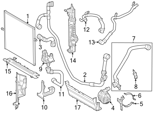 2024 Mercedes-Benz Sprinter 2500 Radiator & Components