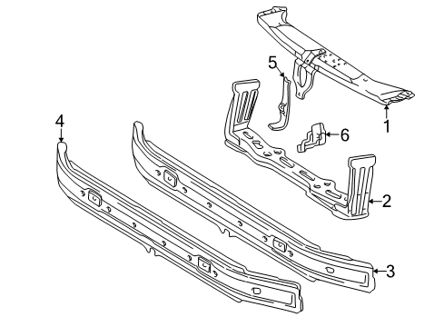 2001 Mercedes-Benz E320 Radiator Support