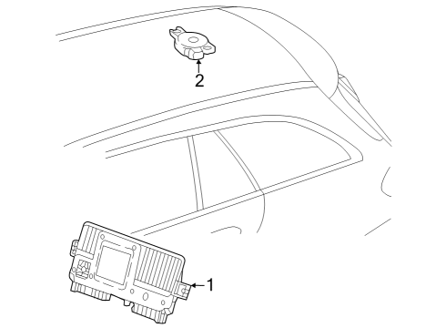 2025 Mercedes-Benz EQE 350 CONTROL UNIT, COMPLETE Diagram for 000-900-65-49-64