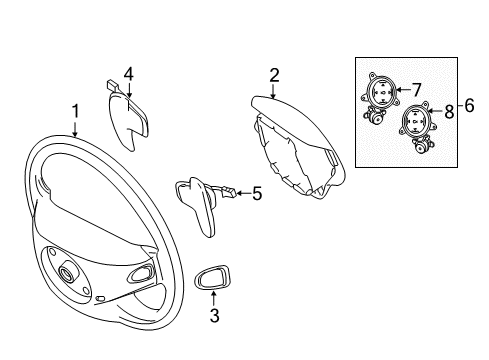 2007 Mercedes-Benz S550 Steering Wheel & Trim