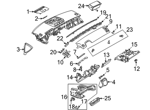 2024 Mercedes-Benz S63 AMG E Performance Instrument Panel Components