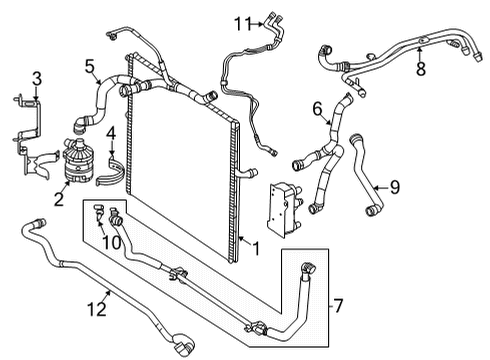 2023 Mercedes-Benz GLS580 Intercooler Diagram