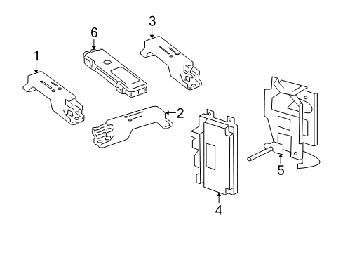 2010 Mercedes-Benz E550 Keyless Entry Components Diagram 2