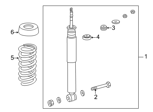 2003 Mercedes-Benz CLK320 Shocks & Components Diagram