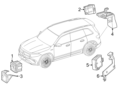 2025 Mercedes-Benz EQB 250+ Electrical Components Diagram 6