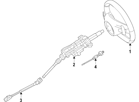 2021 Mercedes-Benz G63 AMG Steering Column Diagram