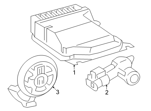2025 Mercedes-Benz eSprinter Air Bag Components Diagram 2