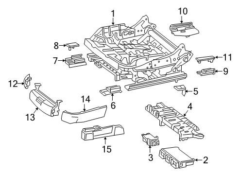 2021 Mercedes-Benz S560 Tracks & Components Diagram