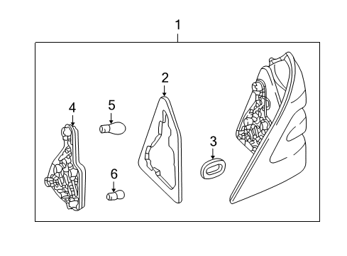 2001 Mercedes-Benz C240 Combination Lamps Diagram