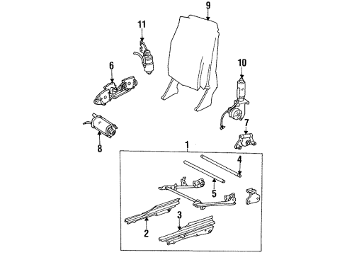 1995 Mercedes-Benz E320 Power Seats Diagram 3