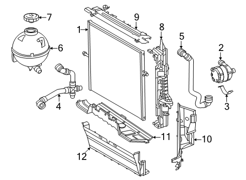 2024 Mercedes-Benz eSprinter Radiator & Components