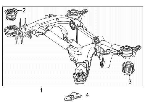 2025 Mercedes-Benz GLC63 AMG S E Performance Suspension Mounting - Rear