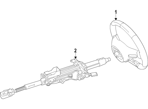 2022 Mercedes-Benz GLB250 Steering Column Diagram