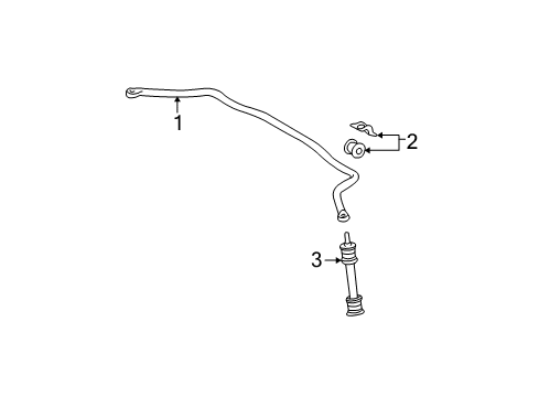 2000 Mercedes-Benz ML430 Stabilizer Bar & Components Diagram 4