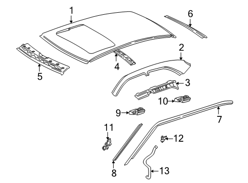 1998 Mercedes-Benz C280 Roof & Components