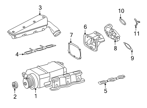 2003 Mercedes-Benz C32 AMG Supercharger Diagram