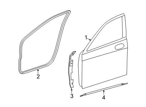 2020 Mercedes-Benz S560 Door & Components Diagram 2