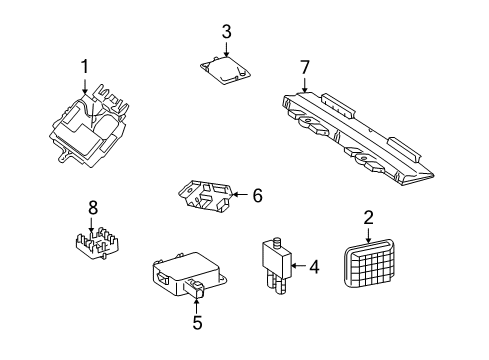2007 Mercedes-Benz CL600 Antenna & Radio Diagram