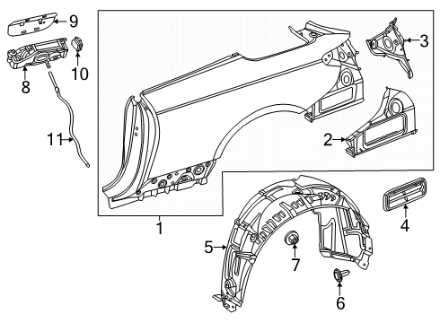 2024 Mercedes-Benz CLE53 AMG Quarter Panel & Components