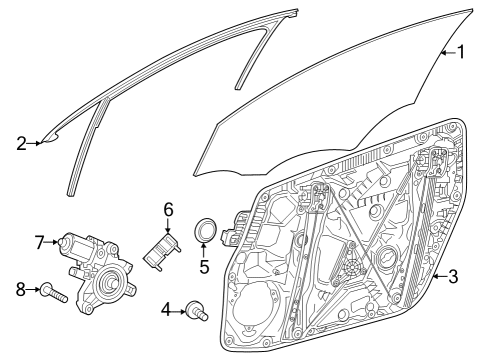 2024 Mercedes-Benz EQB 350 Front Door Diagram
