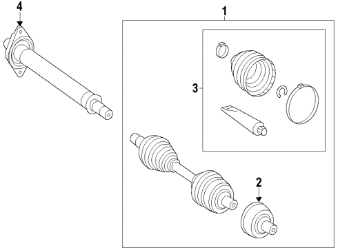 2014 Mercedes-Benz CLA250 Front Axle