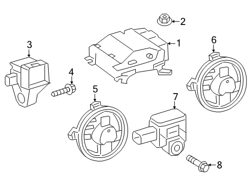 2025 Mercedes-Benz G63 AMG Air Bag Components Diagram 2