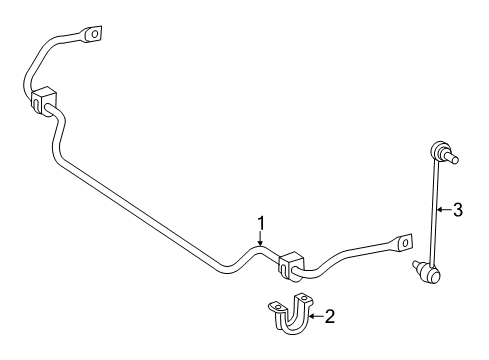 2012 Mercedes-Benz SLK55 AMG Stabilizer Bar & Components Diagram 2
