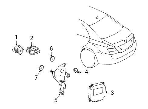 2013 Mercedes-Benz S400 Electrical Components Diagram 8