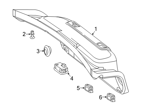 2017 Mercedes-Benz S550 Interior Trim - Trunk Diagram 2