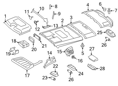 2014 Mercedes-Benz Sprinter 2500 BULB Diagram for 000000-004255-64