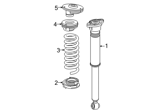 2015 Mercedes-Benz C300 Shocks & Components Diagram 2
