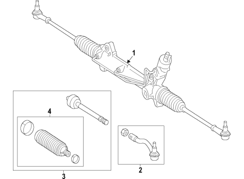 2019 Mercedes-Benz Sprinter 3500 Steering Gear & Linkage Diagram 3