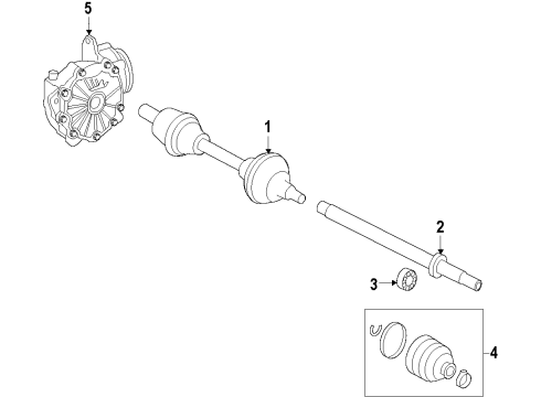 2014 Mercedes-Benz E350 Front Axle Shafts & Joints Diagram 2