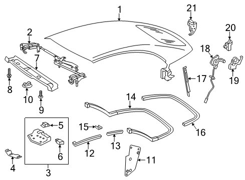 2017 Mercedes-Benz E400 Convertible Top Diagram 2