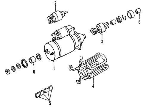 1991 Mercedes-Benz 300TE Bearings Diagram for 000-151-58-50